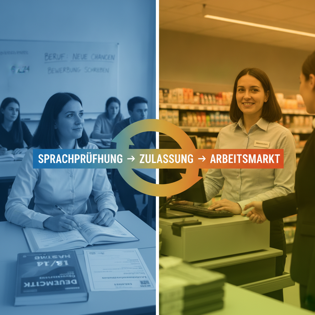 Sprachprüfung, Zulassung, Arbeitsmarkt